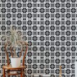 Black Moroccan Tiles, Removable Wallpaper Tile Peel And Stick