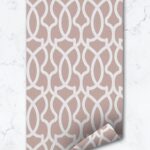 Blush Moroccan Pattern Wallpaper Removeable