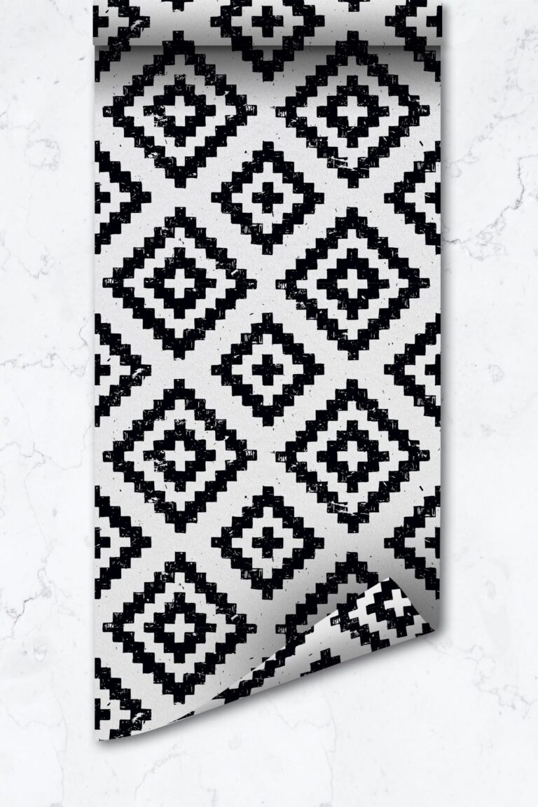 Bohemian Removable Wallpaper, Scandinavian Geometric Self Adhesive