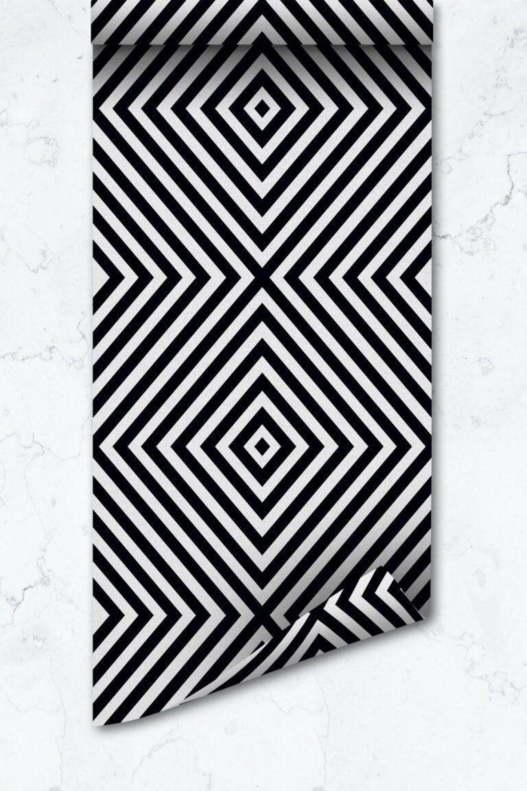 Bold Geometric Wallpaper, Peel And Stick Wallpaper