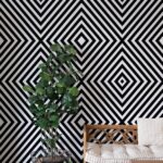 Bold Geometric Wallpaper, Peel And Stick Wallpaper