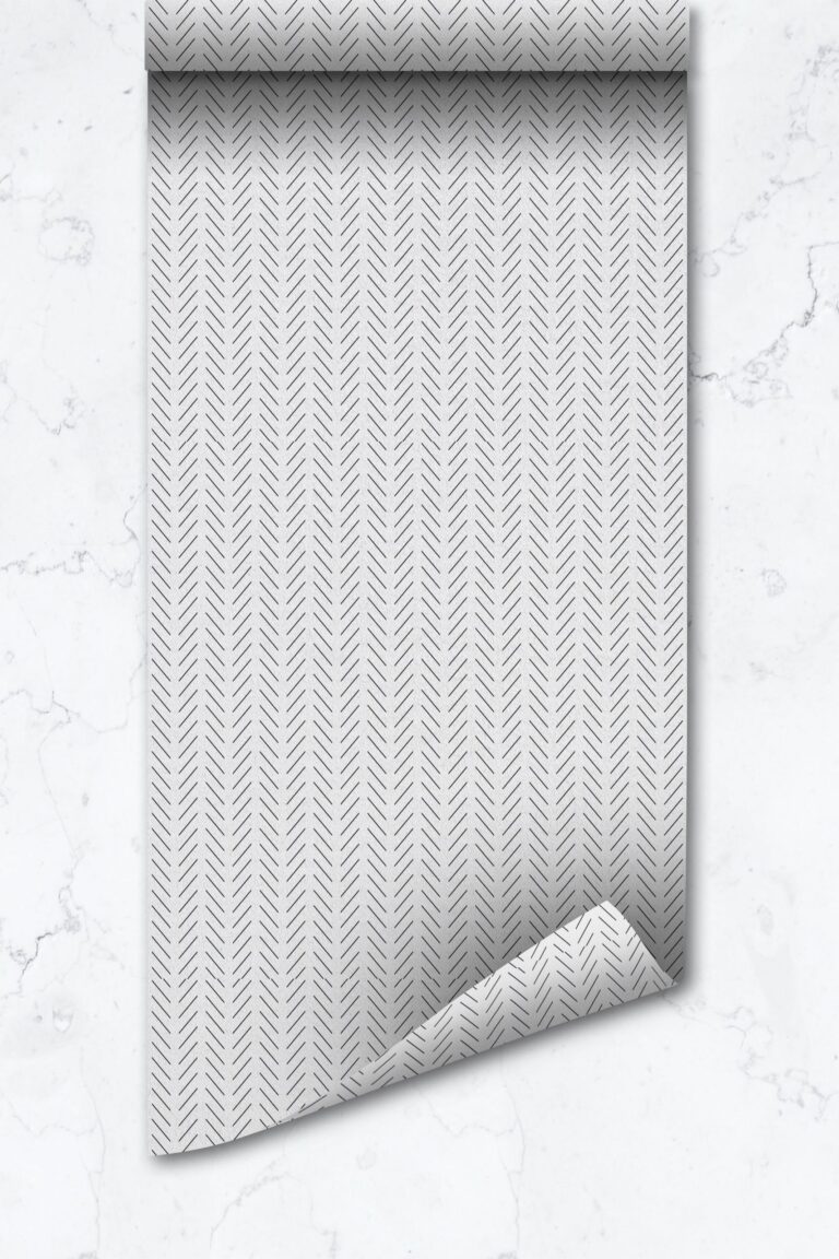 Classic Delicate Herringbone Wallpaper  Design, Removable Self Adhesive