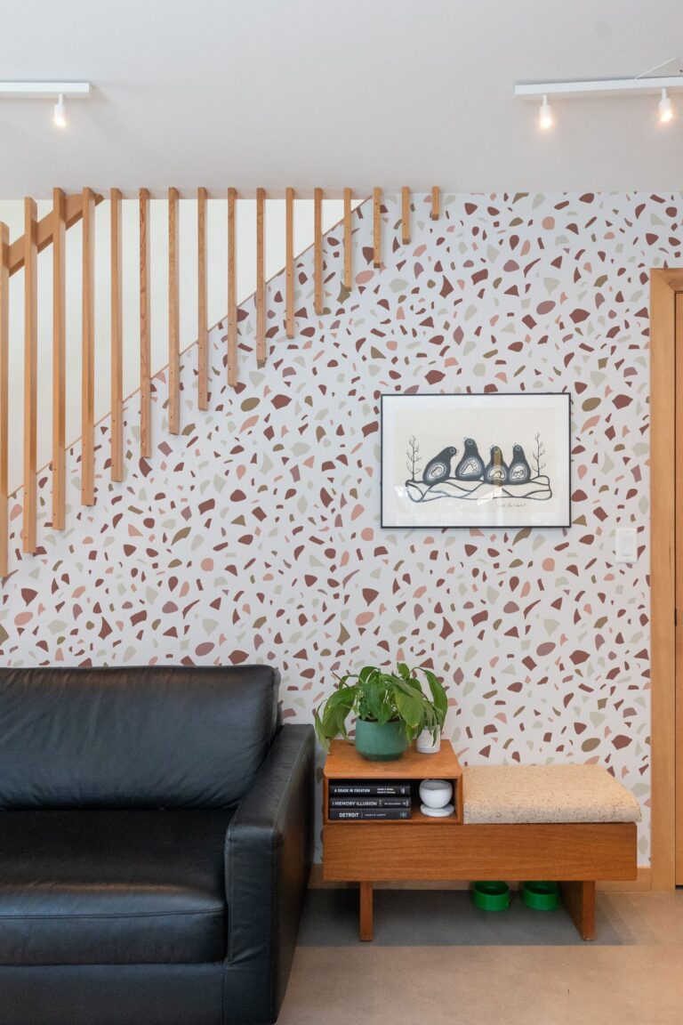 Clay Pink Terrazzo Design Removable Wallpaper  Abstract Pattern  Self Adhesive