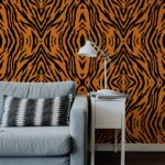 Eclectic Zebra Pattern Wallpaper, Animal Print, Removable