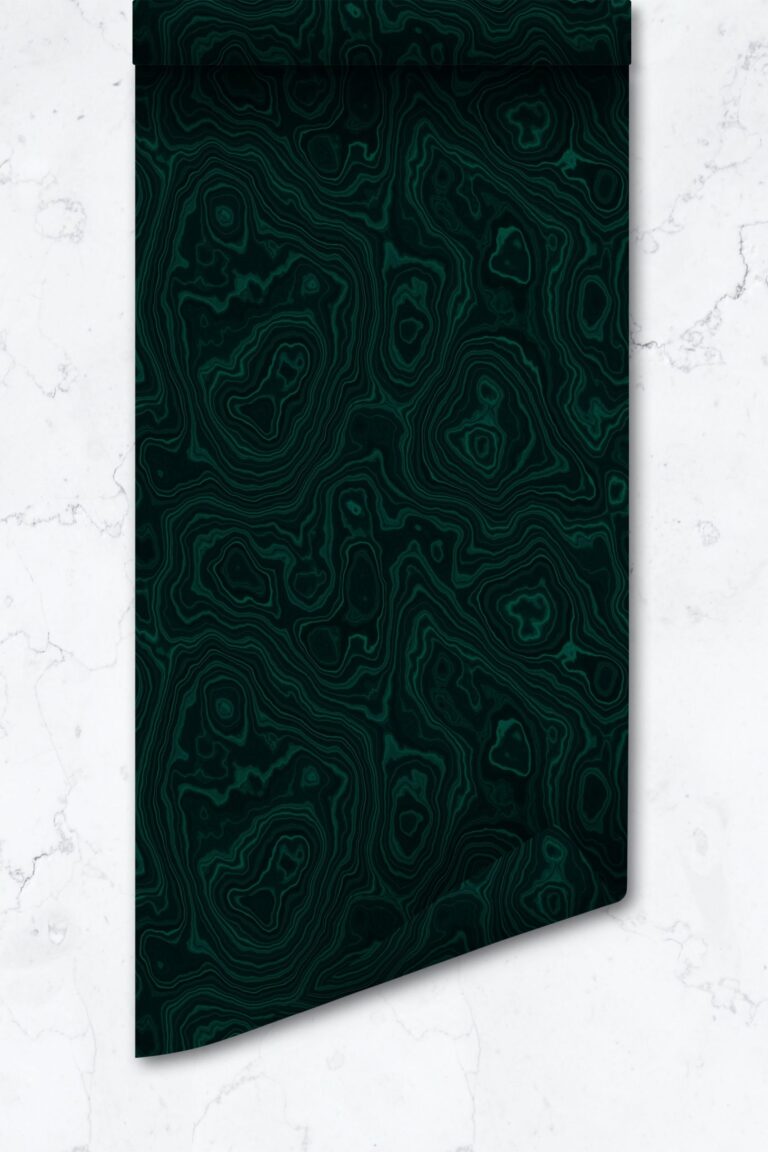 Emerald Malachite Pattern Wallpaper, Removable Self Adhesive