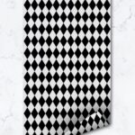 Geometric Harlequin Wallpaper, Temporary Removable