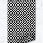Removable Wallpaper / Geometric Pattern Wallpaper  Self Adhesive Wallpaper