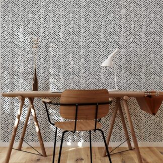 Herringbone Wallpaper / Removable  Watercolor 