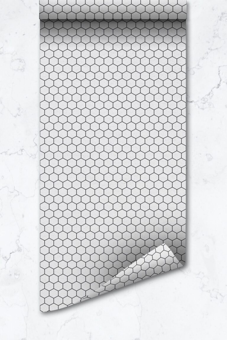 Honeycomb Removable Wallpaper, Hexagon Pattern, Self Adhesive