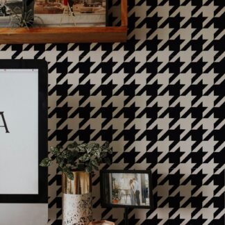 Hounds Tooth Wallpaper, Classic Houndstooth, Removable Peel And Stick