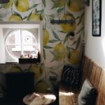 Lemon Blossoms Removable Wallpaper, Tropical Fruits, Modern Farmhouse Temporary