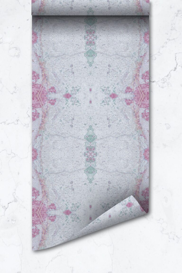 Marble Kaleidoscope Wallpaper Accent Wall, Peel And Stick
