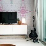 Marble Kaleidoscope Wallpaper Accent Wall, Peel And Stick