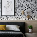 Minimal Terrazzo Design Removable Wallpaper  Abstract Pattern Self Adhesive