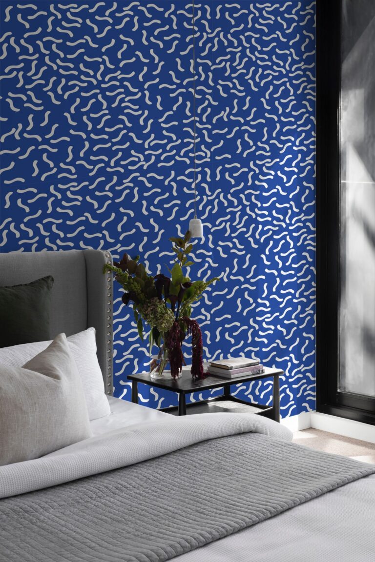 Modern Memphis Wallpaper, Removable Self Adhesive