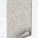 Pink Delicate Floral Removable Wallpaper Flower  Self Adhesive
