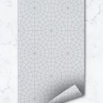 Rain Blue Geometric Wallpaper,  Self Adhesive Material