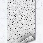 Removable Paint Dot Wallpaper  Interior Self Adhesive Material