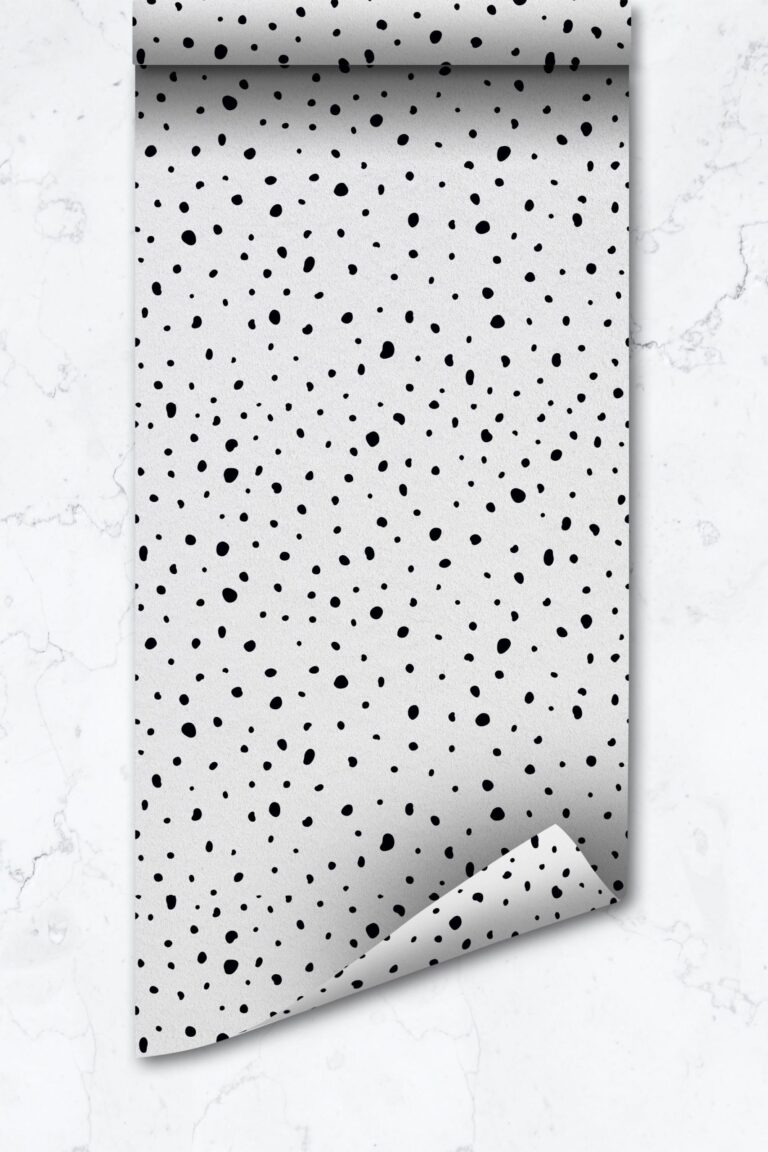 Removable Paint Dot Wallpaper  Interior Self Adhesive Material