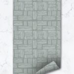 Sage Green Modern Plaid  Removable Wallpaper, Peel And Stick 