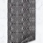 Tribal Pattern Removable Wallpaper / Black Traditional