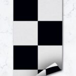 Removable Wallpaper Pop Art Checkers Modern Design Self Adhesive 