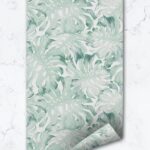 Watercolor Palm Leaf Removable Wallpaper  Self Adhesive